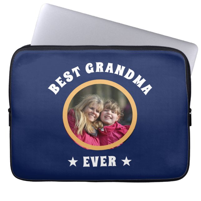 Capa Para Notebook Foto Personalizada da Melhor Avó Alguma Vez Person (Frente)