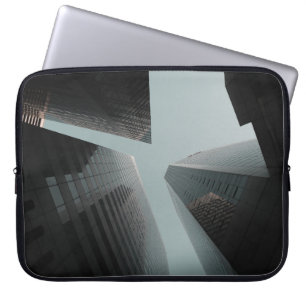 CAPA PARA NOTEBOOK FOTOGRAFIA BAIXA DO ÂNGULO DE EDIFÍCIOS NO DIA