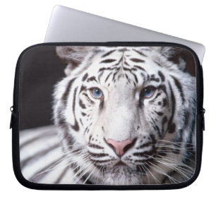 Capa Para Notebook Fotografia branca do tigre de Bengal