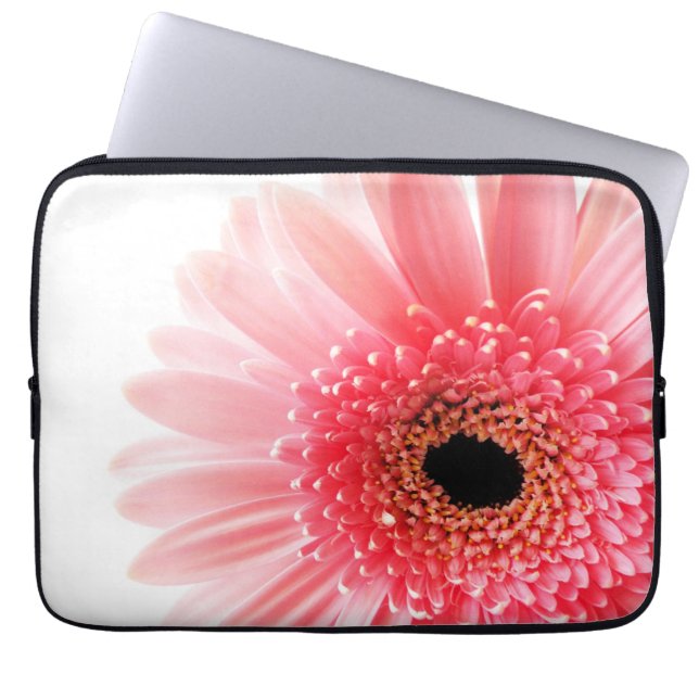 Capa Para Notebook Fotografia de Gerbera Daisy Rosa Fresca (Frente)