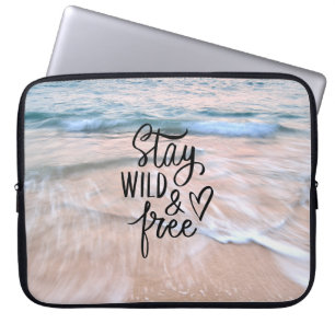 Capa Para Notebook Fotografia de praia livre e selvagem