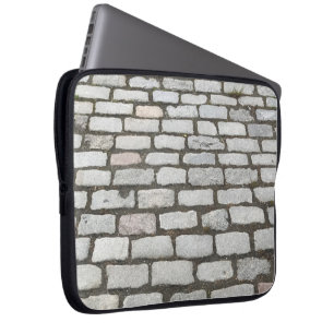 Capa Para Notebook Fotografia do Caminho da Rua Cobblestone Brick