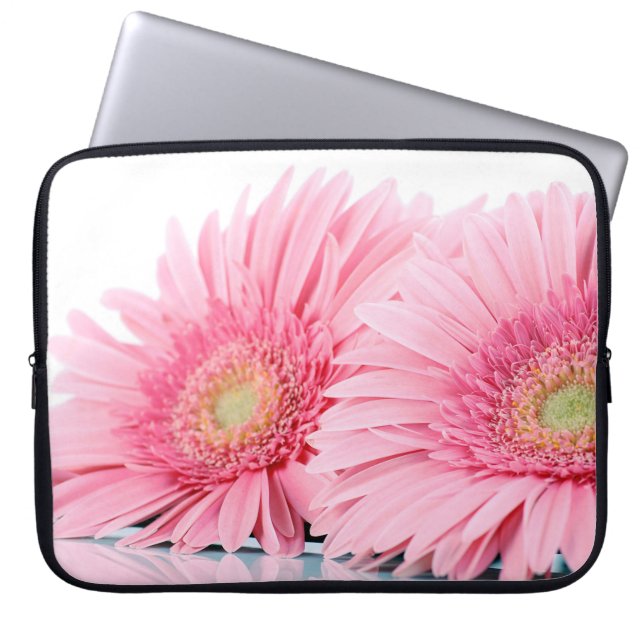 Capa Para Notebook Fotografia Elegante de Gerbera Daisies Rosa (Frente)