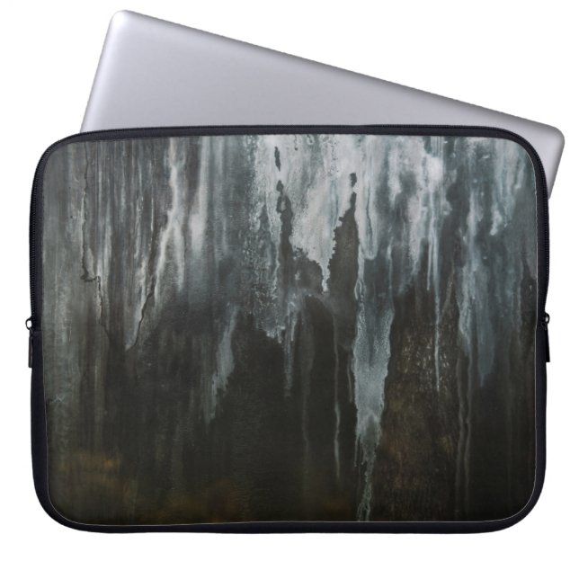 Capa Para Notebook Fotografia macro da formação de gelo (Frente)