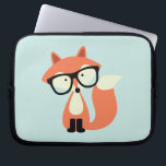 Capa Para Notebook Fox vermelho do hipster bonito<br><div class="desc">Ilustração adorável de uma raposa vermelha bonito que veste um par de vidros feitos sob medida excedentes.</div>