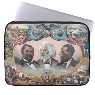 Capa Para Notebook Fr3d3 Bailey Douglass com Abolicionista Preto