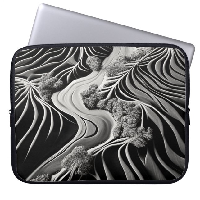 Capa Para Notebook Fractal Flow (Frente)