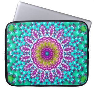 Capa Para Notebook Fractal Mandala 3