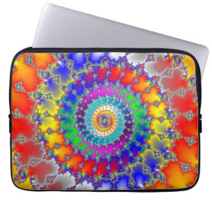 Capa Para Notebook Fractal Psicedélico