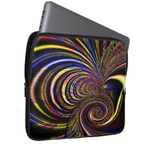 Capa Para Notebook Fractal Spiral Designed  (13") Electronics Bag