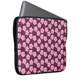 Capa Para Notebook Frangipani cor-de-rosa - Eletrônicos de padrão da