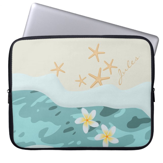 Capa Para Notebook Frangipanis flutuante no nome dos peixes-chuvas de (Frente)