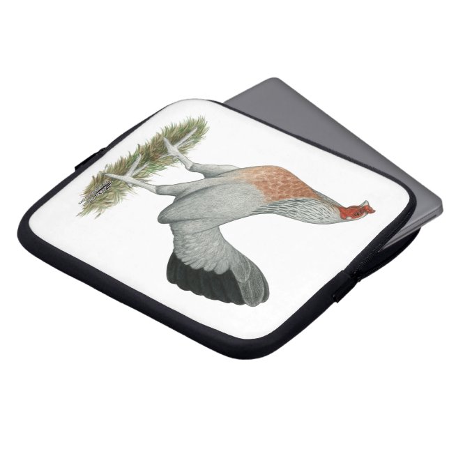 Capa Para Notebook Frango de Jogo Silver Duckwing (Frente Topo)