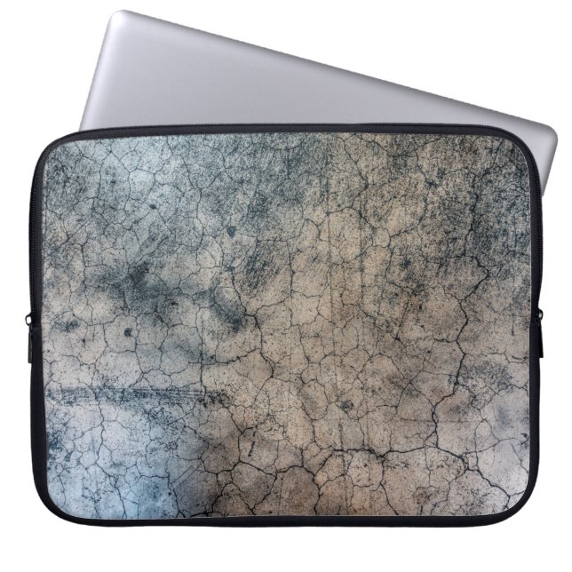Capa Para Notebook Fratura de textura granulada rachada (Frente)