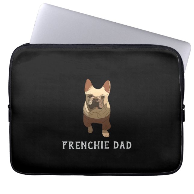 Capa Para Notebook French Bulldog, Frenchie Dad (Frente)