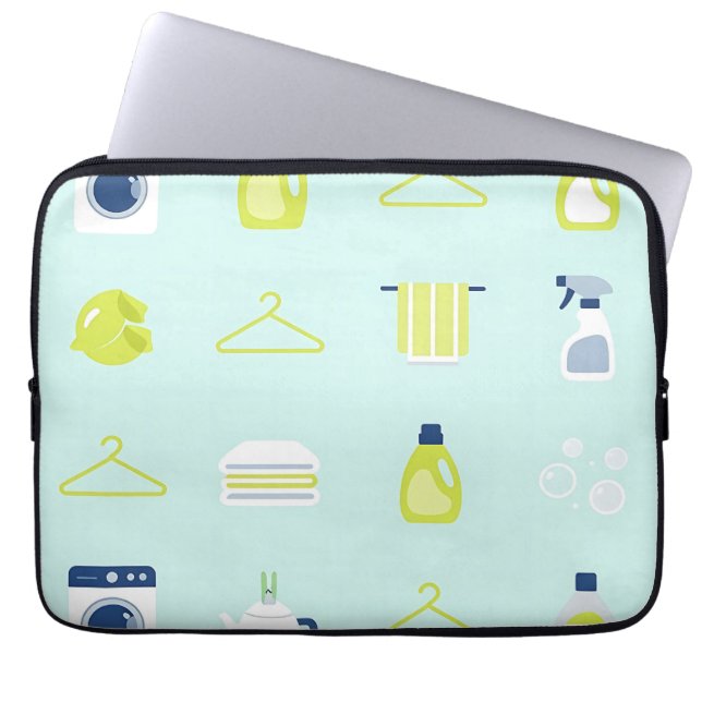 Capa Para Notebook Fresh Laundry Day Pattern (Frente)