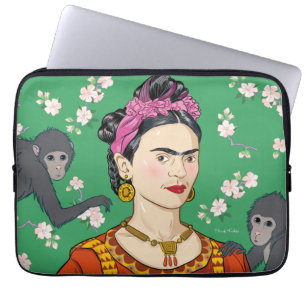 Capa Para Notebook Frida Kahlo Monkey Graphic