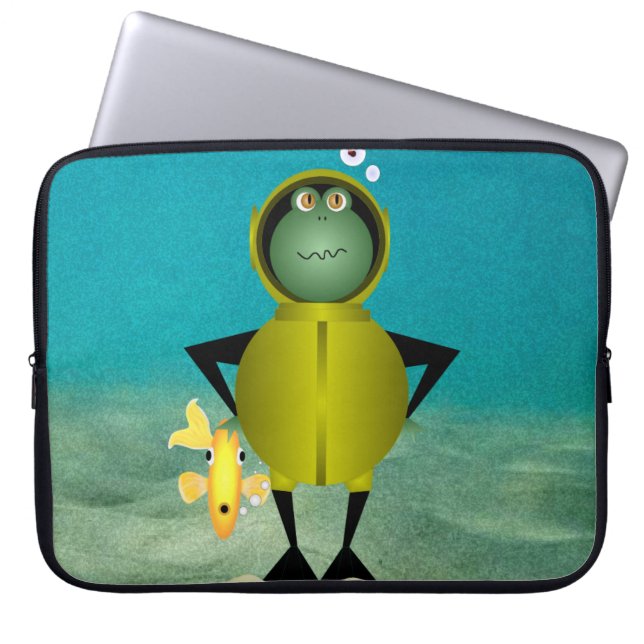 Capa Para Notebook Frogman Bolsa de laptop (Frente)