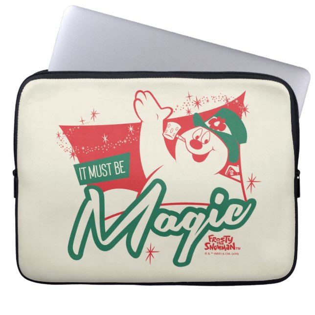 Capa Para Notebook Frosty, o Neve - Deve Ser Magia (Frente)