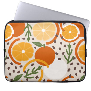 Capa Para Notebook Fruta cítrica geométrica moderna quente retrô