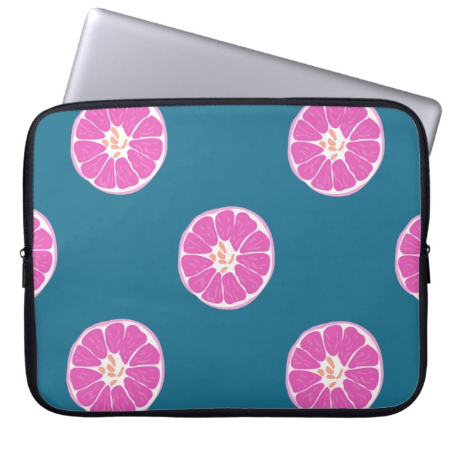 Capa Para Notebook Fruta sem costura com laranja. abstrato, art, b (Frente)