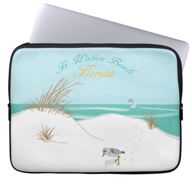 Capa Para Notebook Ft. Walton Beach (Florida) (Frente)