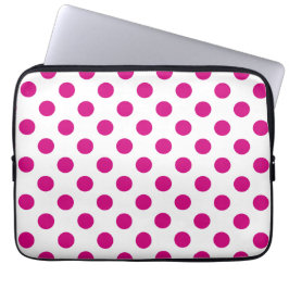 Capa Para Notebook Fuchsia bolinhas