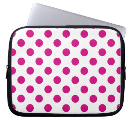Capa Para Notebook Fuchsia bolinhas