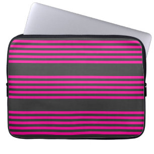Capa Para Notebook Fuchsia e carvão de cinco faixas