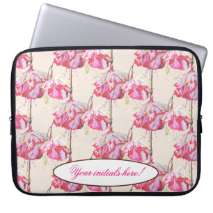 Capa Para Notebook Fuchsias exóticas em uma Bolsa de laptop