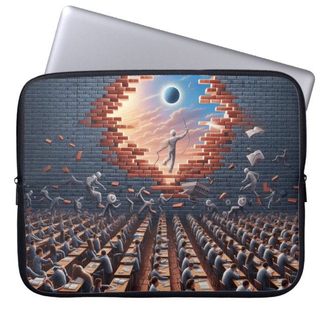 Capa Para Notebook Fuga da Matriz: Sala de Exame Surreal (Frente)