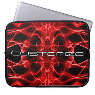 Capa Para Notebook Fumaça Vermelha Temperamental Arte Abstrata Person