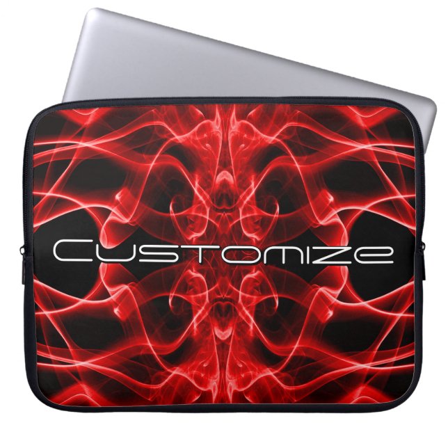 Capa Para Notebook Fumaça Vermelha Temperamental Arte Abstrata Person (Frente)