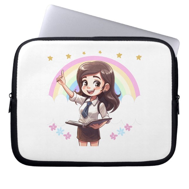 Capa Para Notebook Funda de laptop para profesoras (Frente)