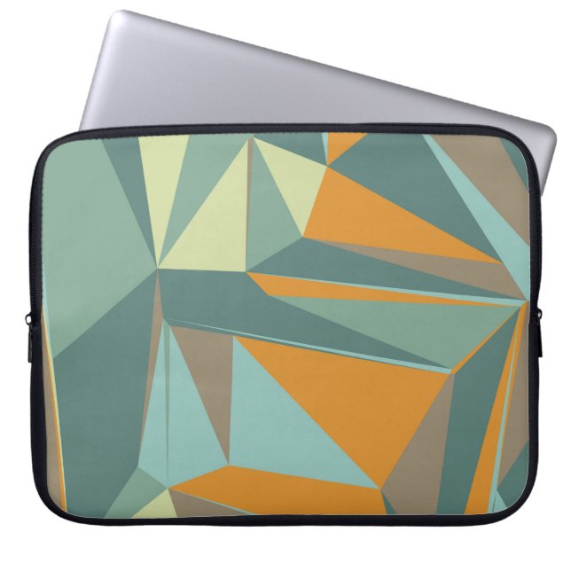 Capa Para Notebook fundo abstrato com trianglesabstrac colorido (Frente)