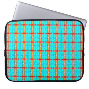 Capa Para Notebook fundo abstrato   padrão de gingham multicolorido