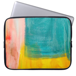 Capa Para Notebook Fundo Colorido de Pintura Abstrato. Moderno