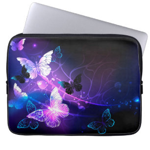 Capa Para Notebook Fundo com Borboletas Noturnas