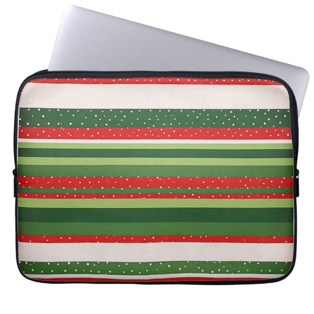 Capa Para Notebook Fundo com Padrão Listrado Vibrante (Frente)