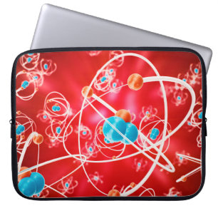 Capa Para Notebook fundo de abstrato, modelo de química do molec