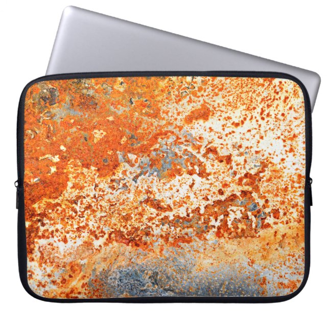 Capa Para Notebook Fundo de ressonância de zinco enferrujado (Frente)