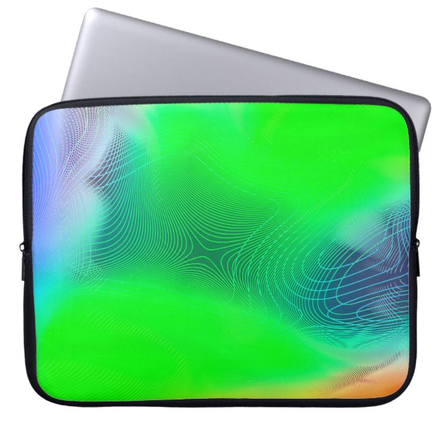 Capa Para Notebook fundo do abstrato blur. padrão de efeito multicolo (Frente)