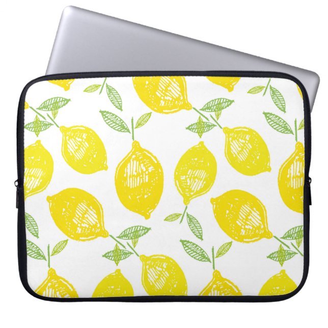 Capa Para Notebook Fundo do desenho da fruta tropical de rabisco dese (Frente)