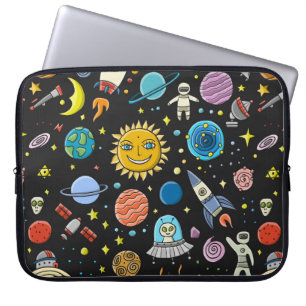Capa Para Notebook Fundo do Espaço. Planetas do sistema solar. Roc