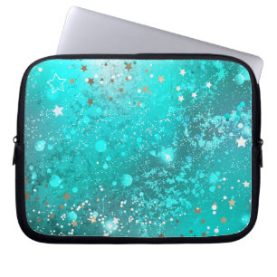 Capa Para Notebook Fundo do Mint Turquoise Foil