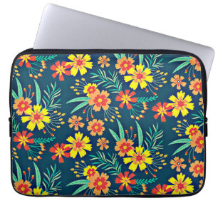 Capa Para Notebook Fundo Floral Belo Design-46566