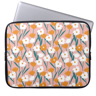 Capa Para Notebook fundo floral sem costura, impressão