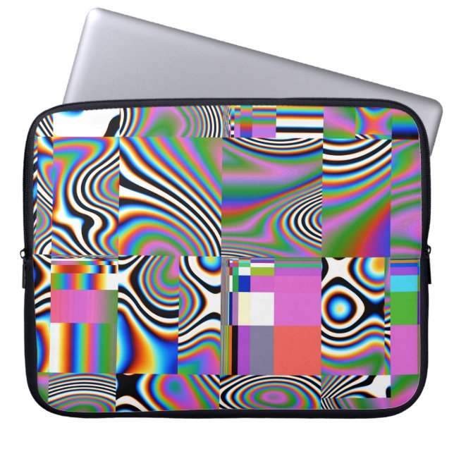 Capa Para Notebook Fundo Geométrico Vibrant Digital Abstrato (Frente)