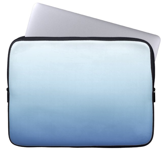 Capa Para Notebook Fundo Gradiente Azul Mínimo (Frente)