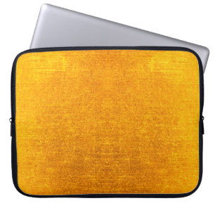 Capa Para Notebook fundo ou textura de escovas de metal Dourado